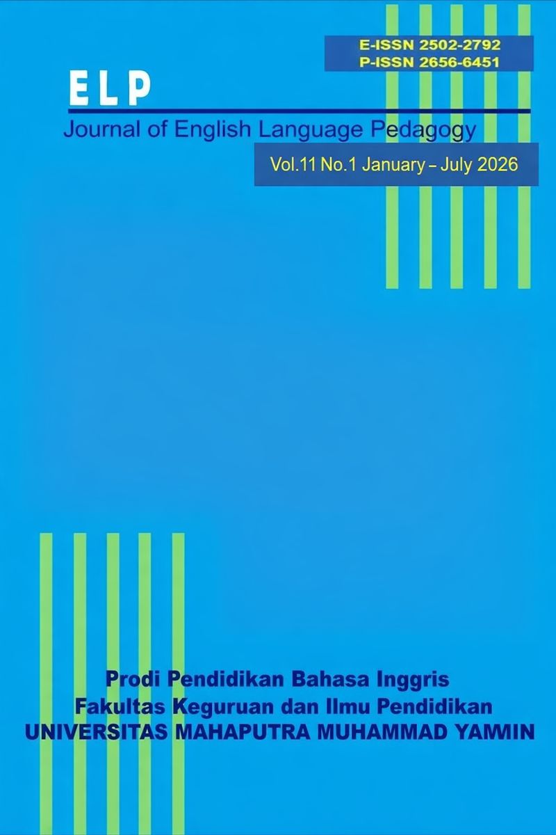 					View Vol. 11 No. 1 (2026): ELP (Journal of English Language Pedagogy)
				